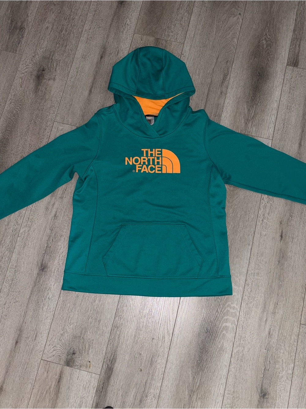The North Face Womens Pullover Hoodie Green Size XL Graphic Print